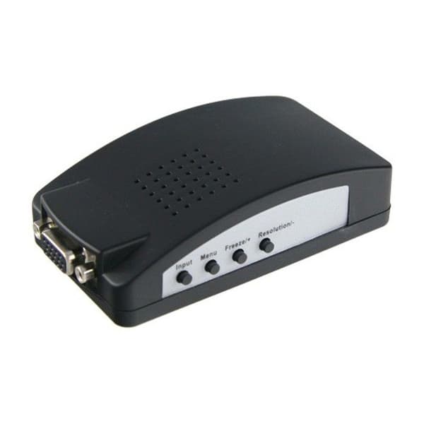 Videoinmatning Bnc - S-Videoutgång till VGA-omvandlare