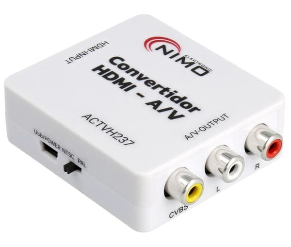 HDMI till RCA AV video- och ljudomvandlare
