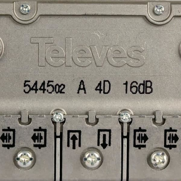 Macab 16 dB / 5-2400 MHz satellitsplitter - 4 utgångar