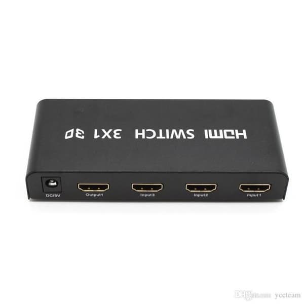 Yatek YK-0301 3x1 HDMI-switch, stöder 3D, välj, förstärk signal och HDMI