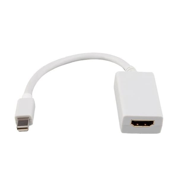 Nanokabel 10.16.0102-W, Mini DisplayPort, HDMI, Vit, RoHS, 240 mm, 20 mm