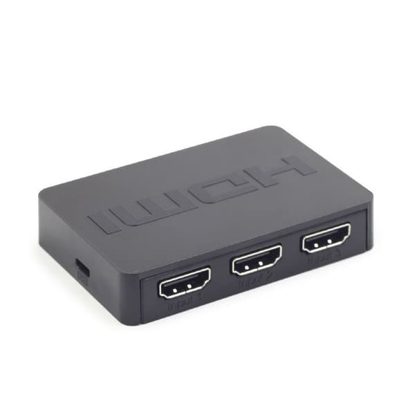 HDMI-bryter med 3 porter og fjernkontroll