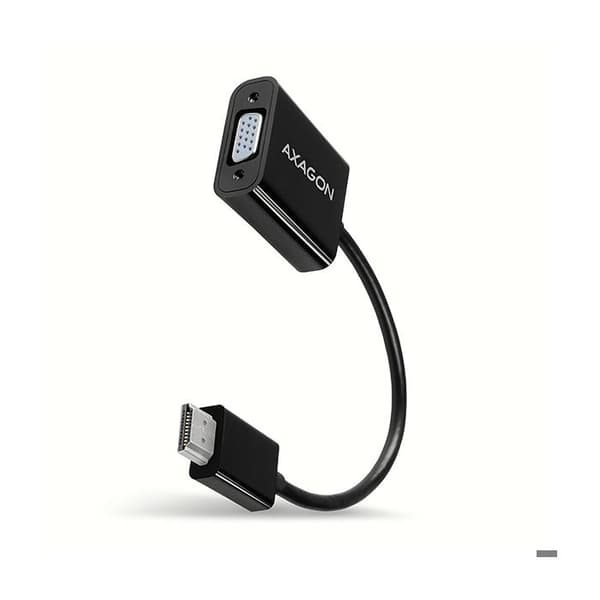 HDMI till VGA-adapter - AXAGON - RVH-VGN - Svart färg - Kompatibel med WUXGA