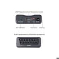 Miniatyrbild 3 av 4: Péritel till HDMI-adapter - PZCC - 720p/1080p - Plug and Play - ABS - Svart