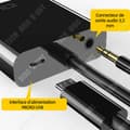 Miniatyrbild 3 av 4: TD HDMI till VGA-adapter 1080P svart HDMI hane till VGA hona omvandlare HDMI till VGA-kablar HDMI till VGA-kablar för bord