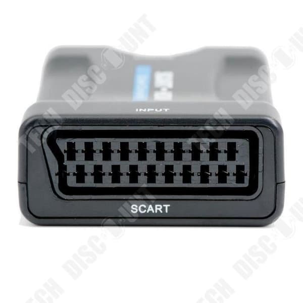 TD® Scart till HDMI-omvandlare Scart till HDMI-adapter 1080P HD för DVD, Box - Computer Video Adapter - Audio Plug vi