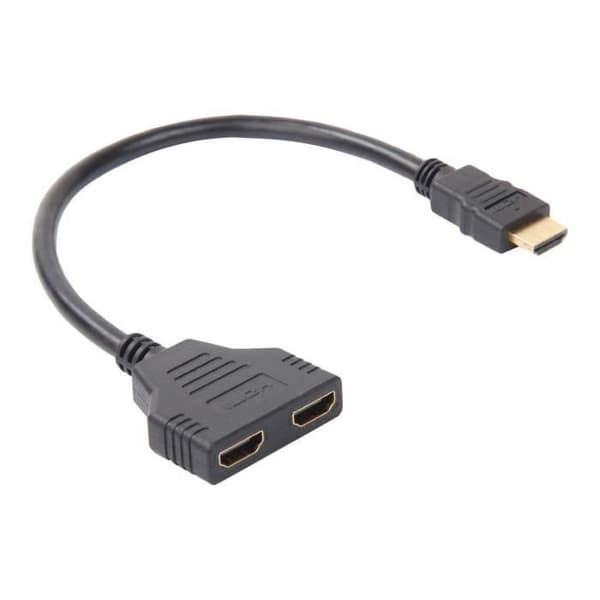 INECK® HDMI 1 hankontakt till dubbel HDMI 2 hona Y splitterkabeladapter LCD LED HD-TV