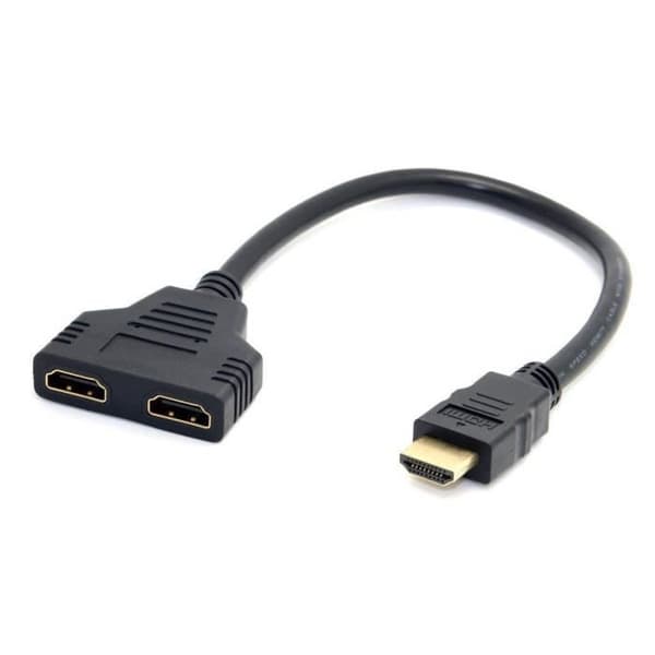 INECK® HDMI 1 hankontakt till dubbel HDMI 2 hona Y splitterkabeladapter LCD LED HD-TV