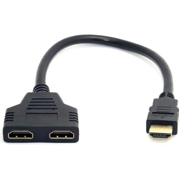INECK® HDMI 1 hankontakt till dubbel HDMI 2 hona Y splitterkabeladapter LCD LED HD-TV
