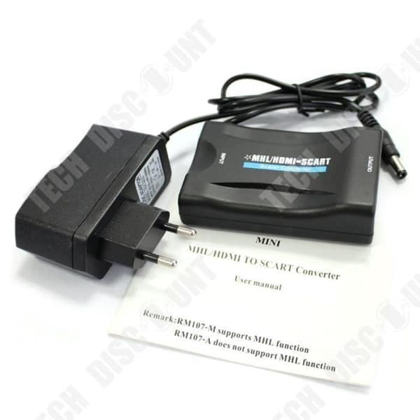 TD® Scart till HDMI-omvandlare - TV-omvandlartillbehör - TV-splitter - datorkontakt - Scart- och HDMI-verktyg