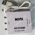 Miniatyrbild 2 av 4: RCA till HDMI-adapter Videokonverter Mini AV Stöd 1080P ljudadapter kvinnlig USB-laddning 3RCA-konsol