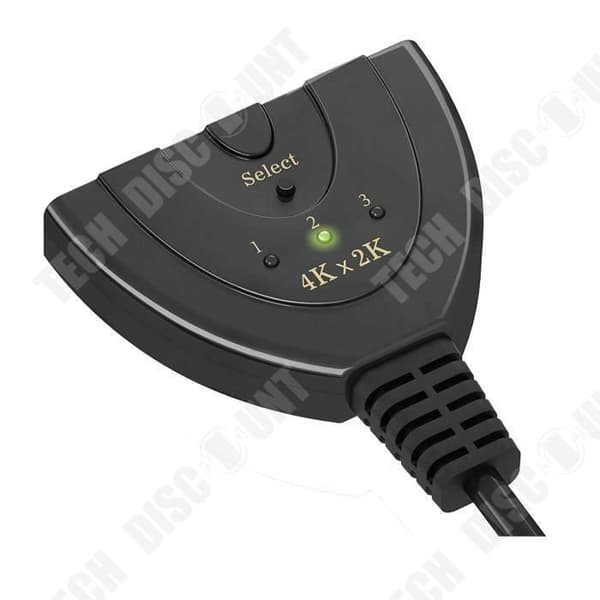 TD® HDMI Switch 3 flera portar Max upplösning 4k Underbar HDTV-färger Flera källor val HDMI-portar