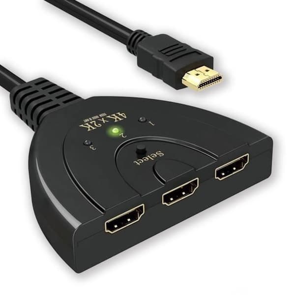 TD® HDMI Switch 3 flera portar Max upplösning 4k Underbar HDTV-färger Flera källor val HDMI-portar
