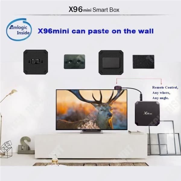 TD® X96 Mini Smart TV Set Top Box Hög kvalitet HDMI-gränssnitt Universalkompatibilitet 4K Ultra HD TV BOX 16G Wifi Android TV B