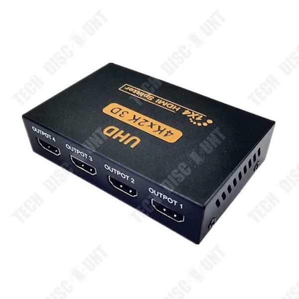 TD® HDMI Splitter En ingång, fyra utgångar 4K*2K Video och Audio Splitter Lämplig för HD, DLP, LCD-projektorer