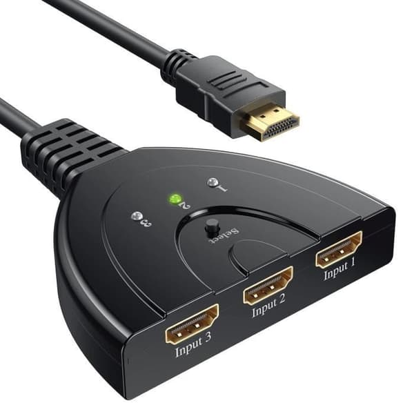 HDMI-switch - GENERIC - GANA 4K - 3 portar - Plug and Play - Upplösning 1080P