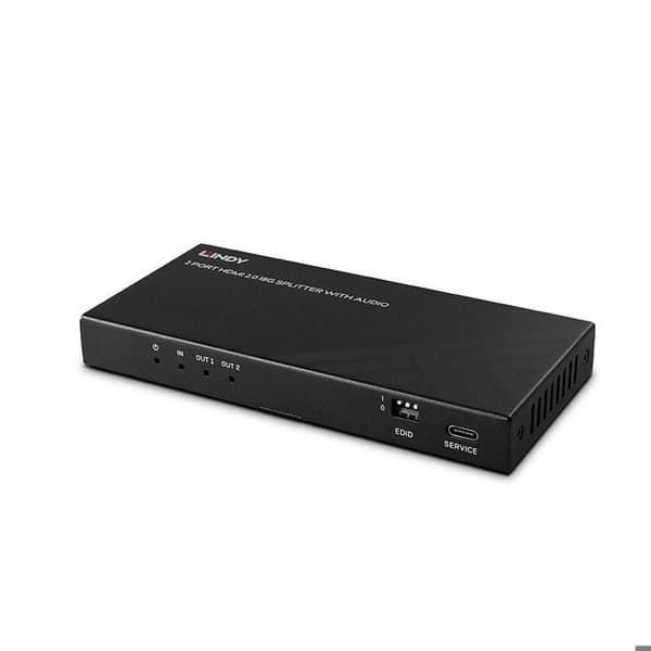 LINDY Splitter HDMI 2.1 8K 60Hz 2 utgångar