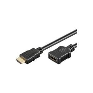 MicroConnect High Speed HDMI med Ethernet - HDMI med Ethernet forlængerkabel - HDMI (W) til HDMI (M) - 2 m