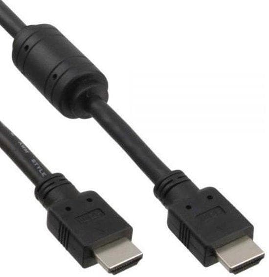 InLine High Speed - HDMI-kabel - HDMI (M) til HDMI (M) - 1,5 m - Sort (17611)