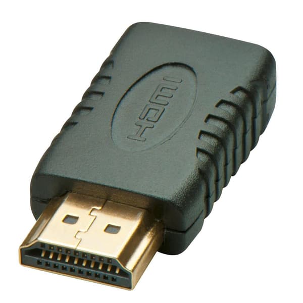 Lindy - HDMI-adapter - mini HDMI (W) till HDMI (M) - Svart (41208)