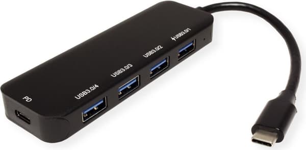 Värde 14.99.5038 Interface Hub USB 3.2 Gen 1 (3.1 Gen 1) Type-C 5000 Mbit/s Grå (14.99.5038)