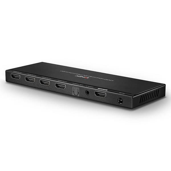 HDMI-splitter - LINDY - 38231 - 4 portar - 4096 x 2160 pixlar - Svart