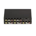 Miniatyrbild 3 av 3: AUDIO Stereo + VIDEO Composite Splitter - 4 portar Förstärker en stereo- och/eller videosignal och duplicerar den 4 gånger