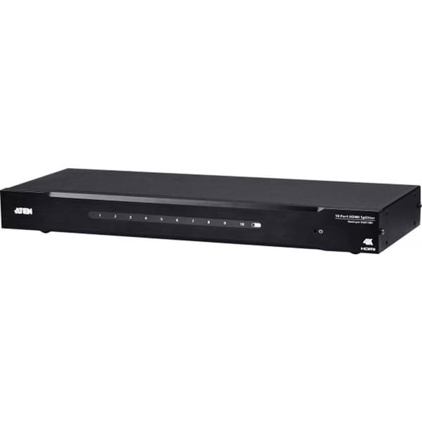 10 x HDMI video-ljud splitter - ATEN VanCryst VS0110HA - 4K - HDCP - EDID Expert