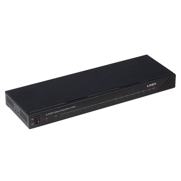 LINDY 16-utgång 4K60 HDMI 2.0 Splitter