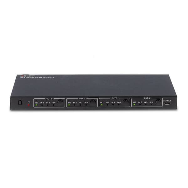 Lindy HDMI 4K UHD 4x4 Matrix Video-Audio Switch Stationär dator