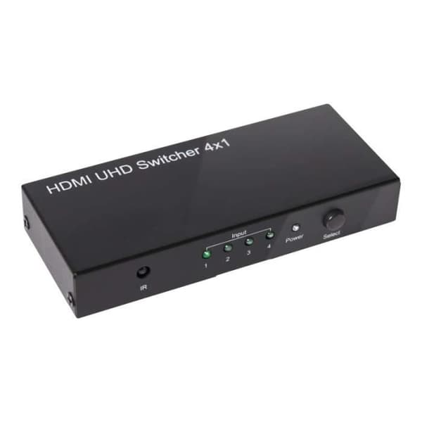 Video-/ljudswitch - Club 3D - CSV-1370 - 4 x HDMI - Färg Svart - HDMI
