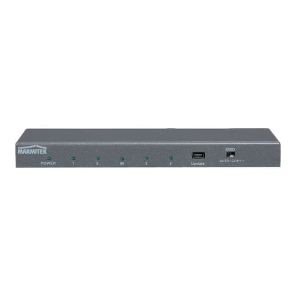 Video/ljud splitter - Marmitek - Split 614 - UHD 2.0 - 4 x HDMI - Grå