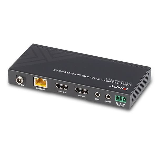 LINDY HDMI 4K60 förlängare över RJ45 HDBaseT upp till 150m - IR / RS232