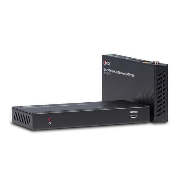 LINDY HDMI 4K60 förlängare över RJ45 HDBaseT upp till 150m - IR / RS232