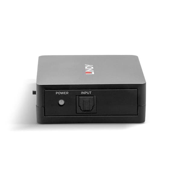 Splitter Audio Digital - LINDY - TosLink 3 Portar - Kompakt - 40m - Stöder DTS/Dolby Digital