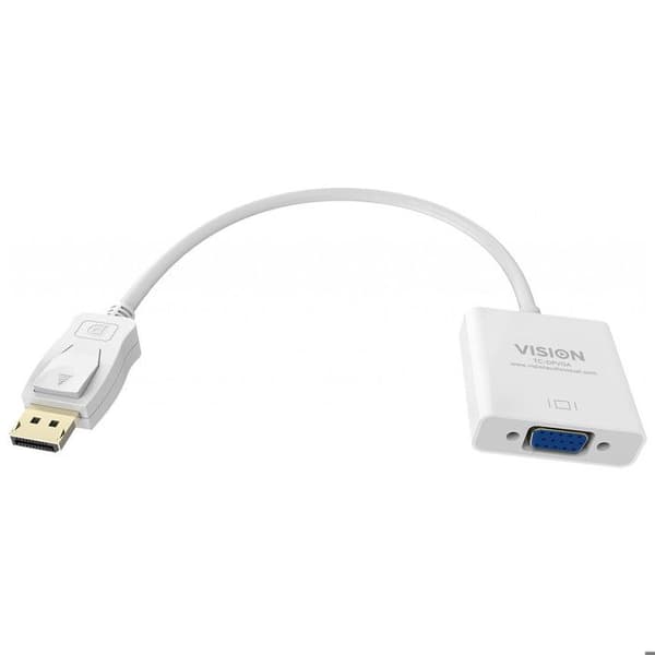 Vision DisplayPort VGA videoomvandlare vit