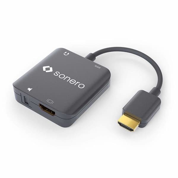 TV switch - TV splitter - TV converter Sonero - AVT115 - 4K Audio Extractor Svart