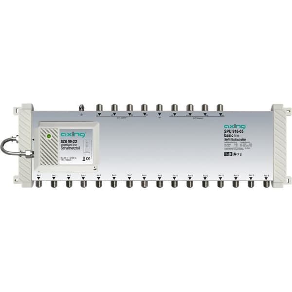 Axing SPU 916-05 DiSEqC Multiswitch multiswitch 9 ingångar - 16 utgångar