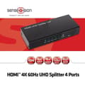 Miniatyrbild 2 av 3: 4 x HDMI video-ljud splitter - CLUB 3D - SenseVision CSV-1380 - HDCP-kompatibel - 3D-stöd - 4K-upplösning