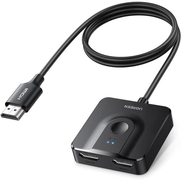 HDMI-switch - UGREEN - 4K 60Hz - 2 ingångar 1 utgång - 18 Gbps - PS5 PS4-kompatibel