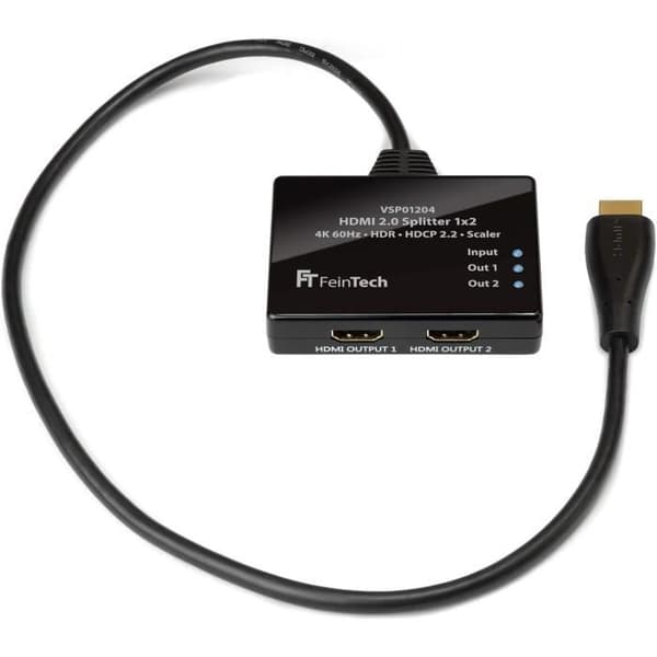 HDMI-splitter - FEINTECH - VSP01204 - Ultra-HD 4K - 60 Hz - Inbyggd scaler