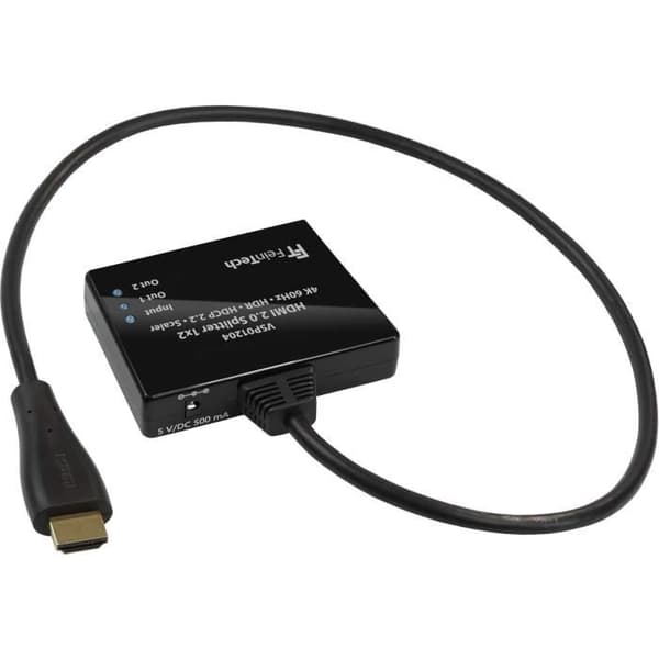 HDMI-splitter - FEINTECH - VSP01204 - Ultra-HD 4K - 60 Hz - Inbyggd scaler
