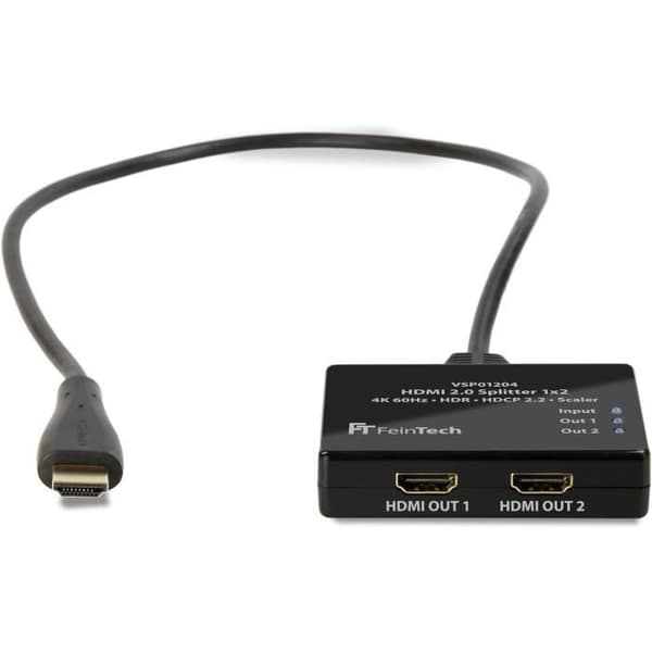 HDMI-splitter - FEINTECH - VSP01204 - Ultra-HD 4K - 60 Hz - Inbyggd scaler