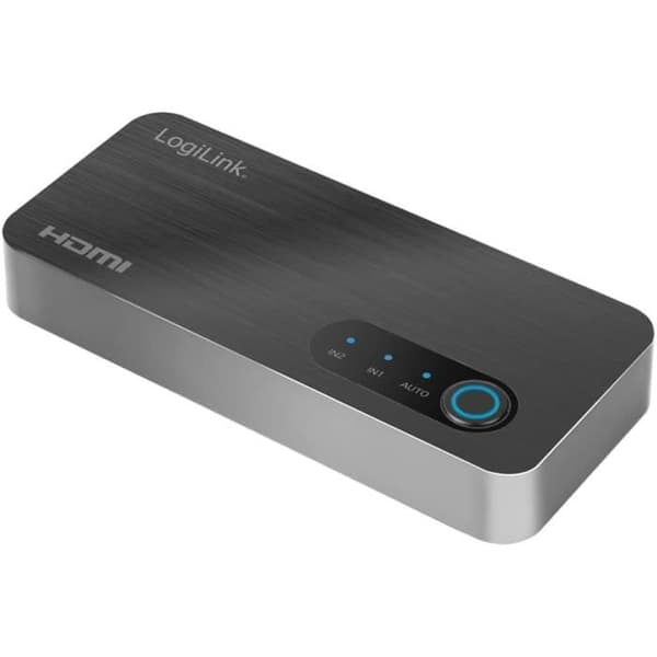 Commutator HDMI 8K LogiLink HD0058 - 2 portar 2 källor 1 utgång - svart