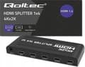 Miniatyrbild 1 av 2: TV switch - tv splitter - tv converter Qoltec - 51798 - Aktiv HDMI splitter 4 x HDMI 4K x 2K 3,4 GB/s