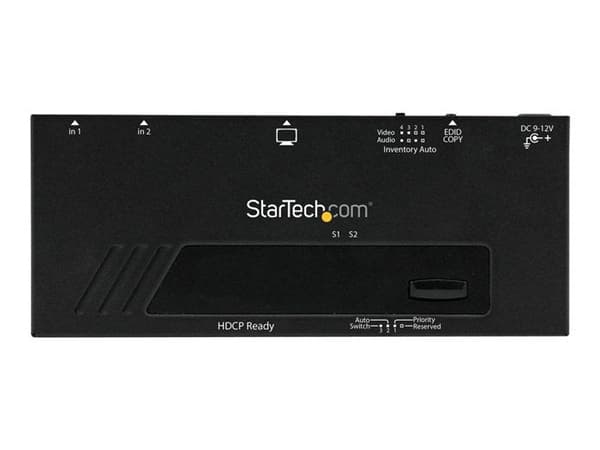 STARTECH 2-ports HDMI-videoswitch med automatisk prioritetsväxling - 1080p