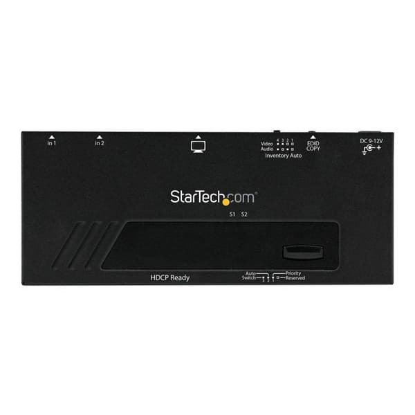 STARTECH 2-ports HDMI-videoswitch med automatisk prioritetsväxling - 1080p