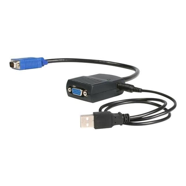 1x VGA (M) till 2x (F) videodelarkabel - USB-driven VGA-delare - 1x VGA (M) till 2x VGA (F) - Svart - ST122LE