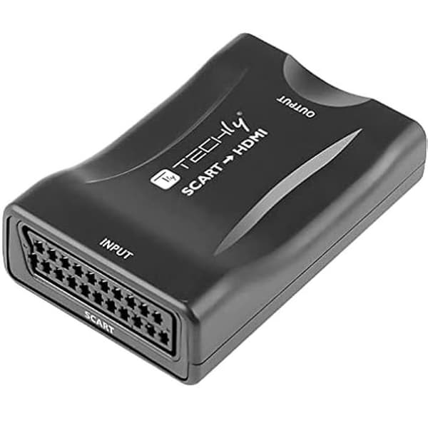 Videokonverterare - TECHLY - Scart till HDMI - 1080p eller 720p HDMI-utgång