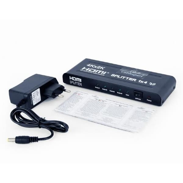 Video/Audio Splitter - GEMBIRD - DSP-4PH4-02 - HDCP-kompatibel - 3D-stöd - HDTV-stöd